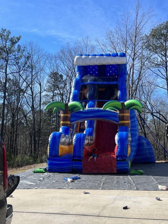 22ft tall dry slide